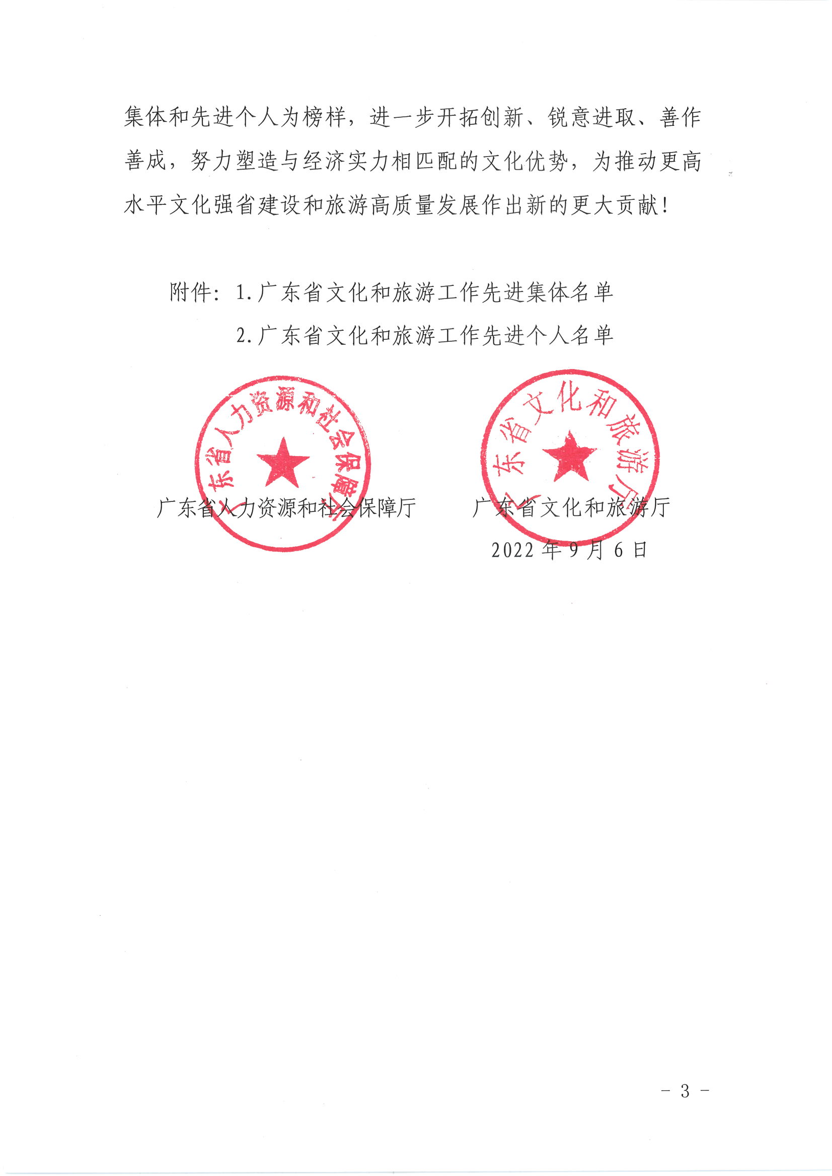 广东省人力资源和社会保障厅 新葡京博彩
关于表彰广东省文化和旅游工作先进集体和先进个人的决定_页面_03.jpg